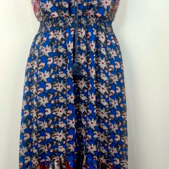 I Heart Ronson Blue and Orange High Low Sundress - Picture 3 of 9